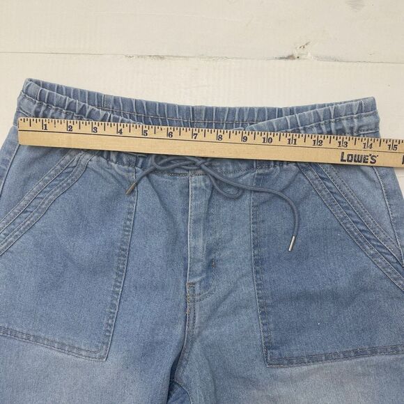 No Boundaries Boyfriend Jogger Pant Light Wash Mid Rise Juniors 7-9 - Picture 5 of 15